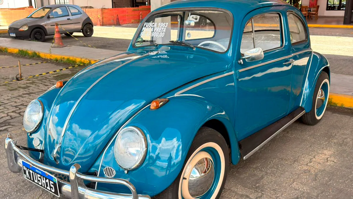 Volkswagen Fusca azul 1963 à venda no Rio de Janeiro