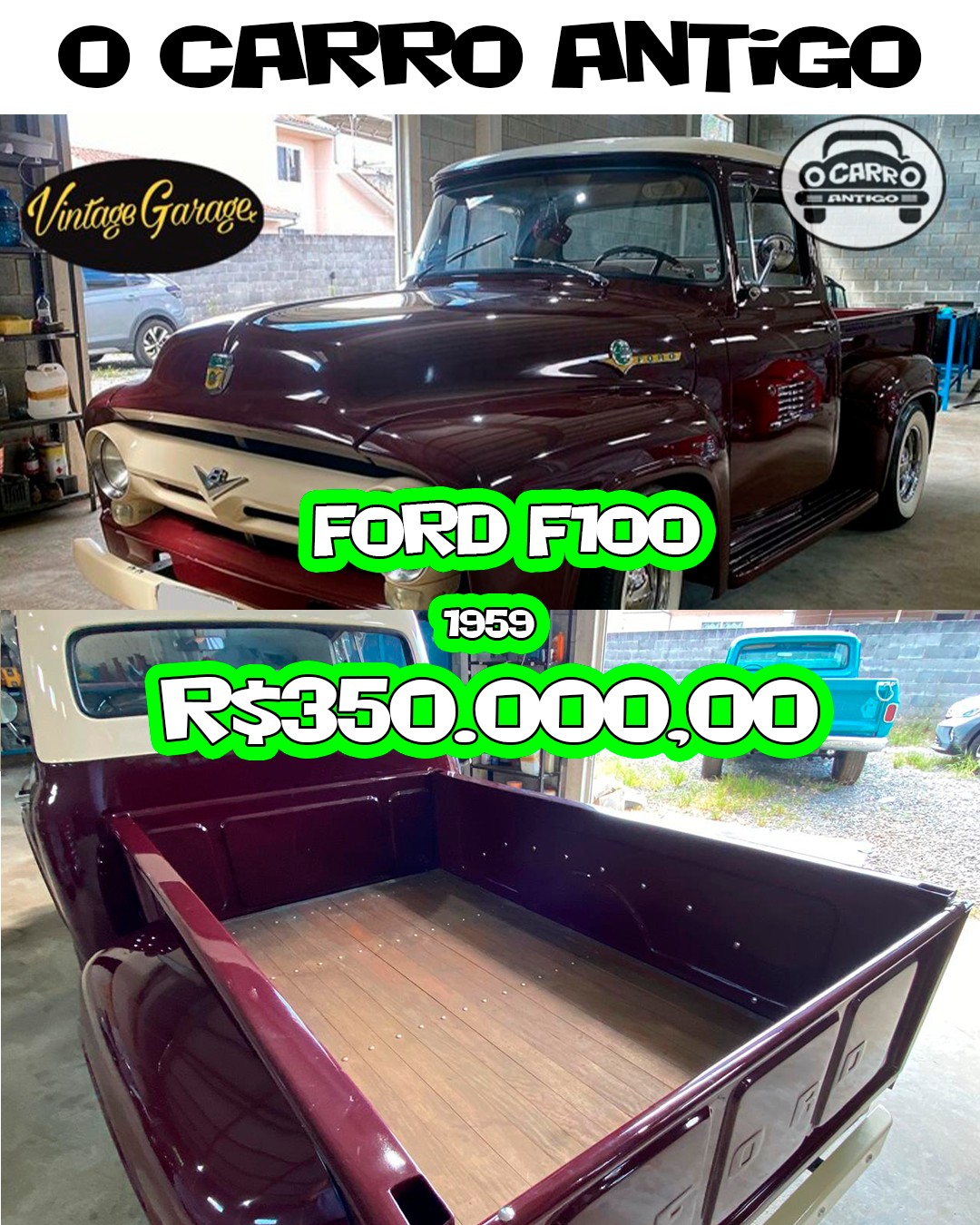 Ford F100 1959 a venda em parana