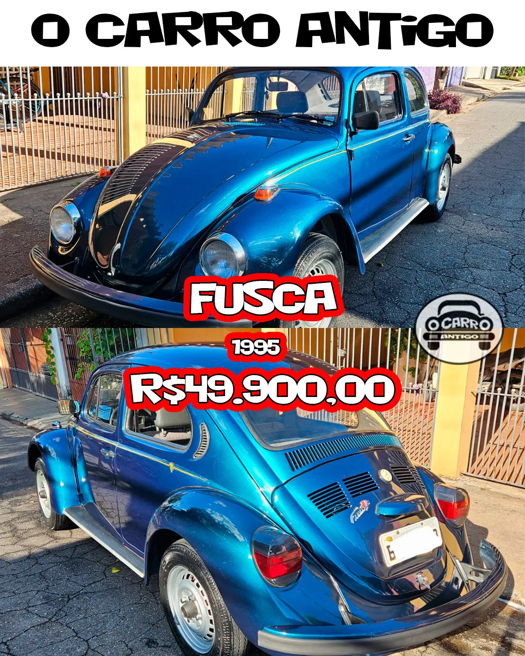 Fusca Itamar 1995 a venda em piaui