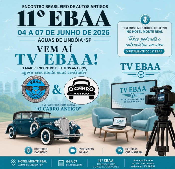tv ebaa e carro antigo