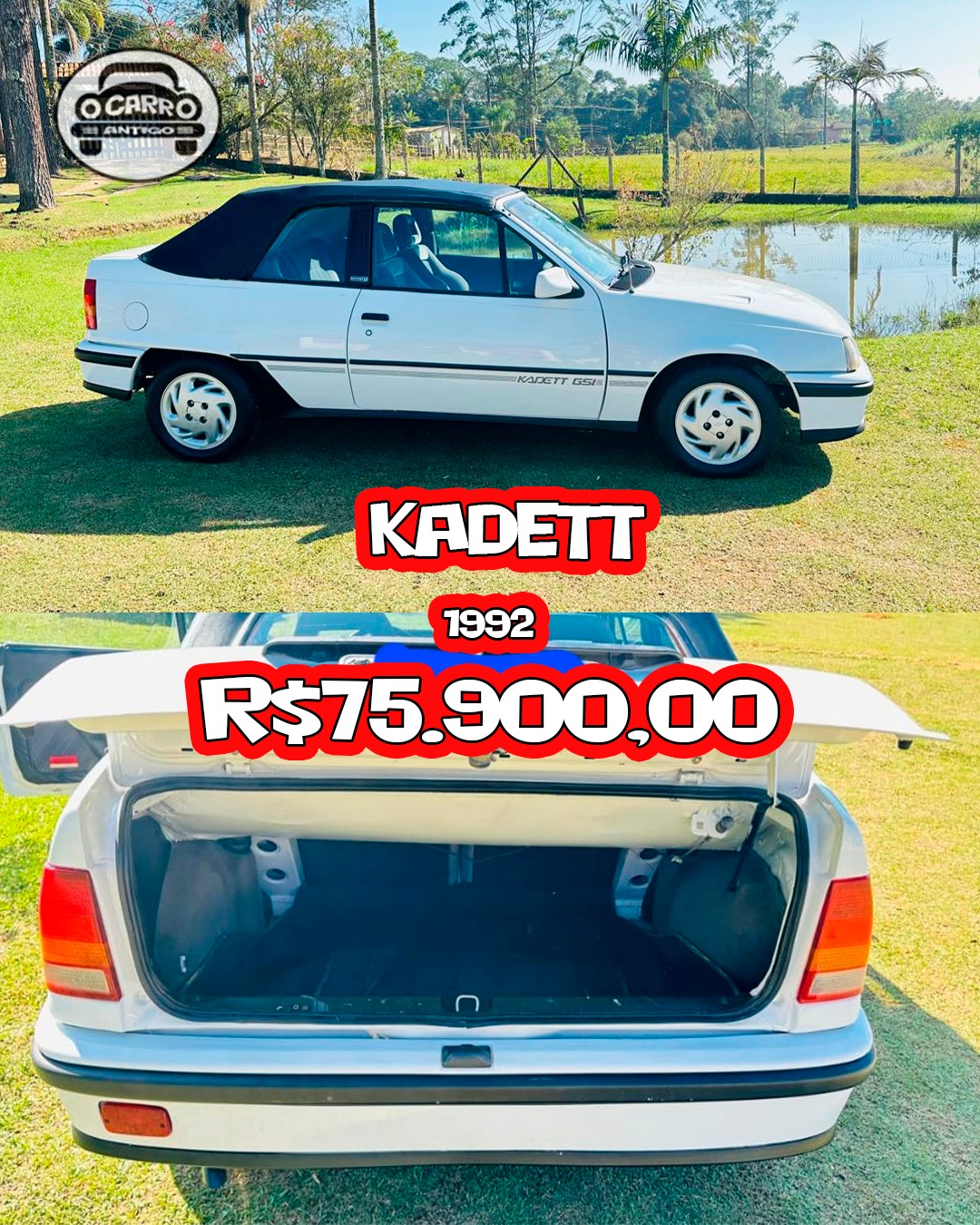 GM Kadett GSI 1992 a venda - vista lateral | Carro Antigo a Venda