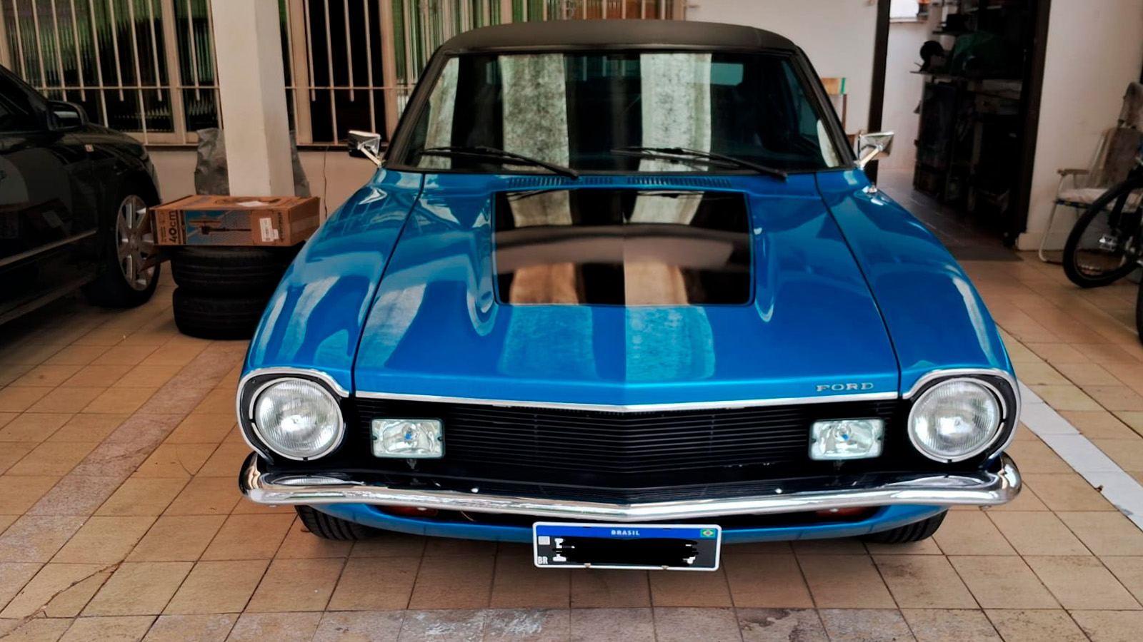 Ford Maverick 1975 a venda - vista lateral | Carro Antigo a Venda