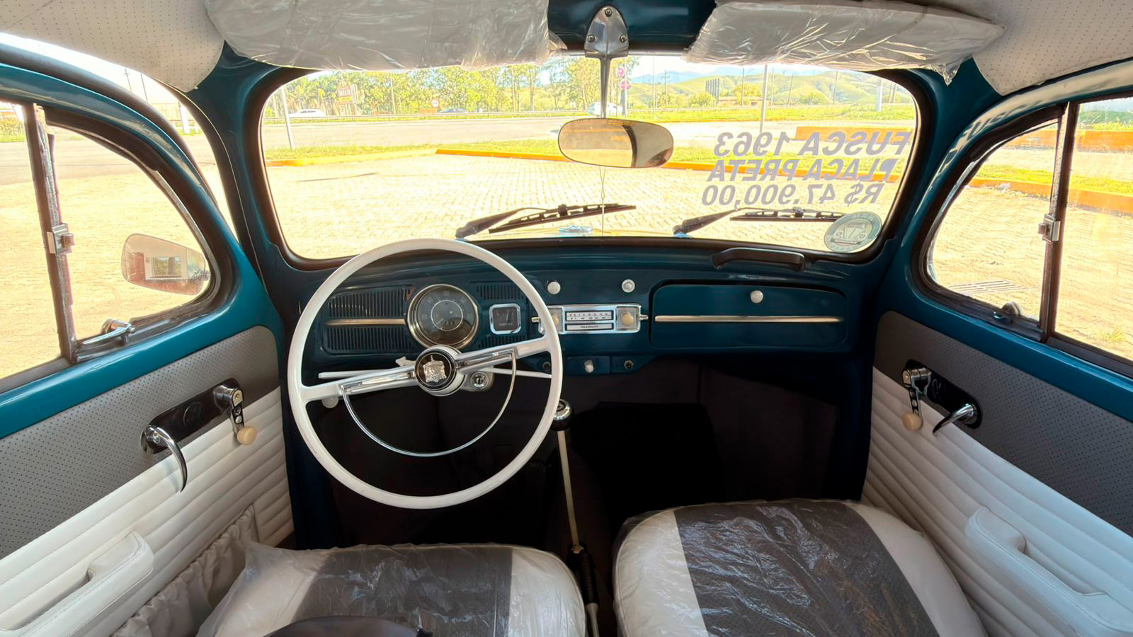 VW Fusca 1963 a venda - vista lateral | Carro Antigo a Venda