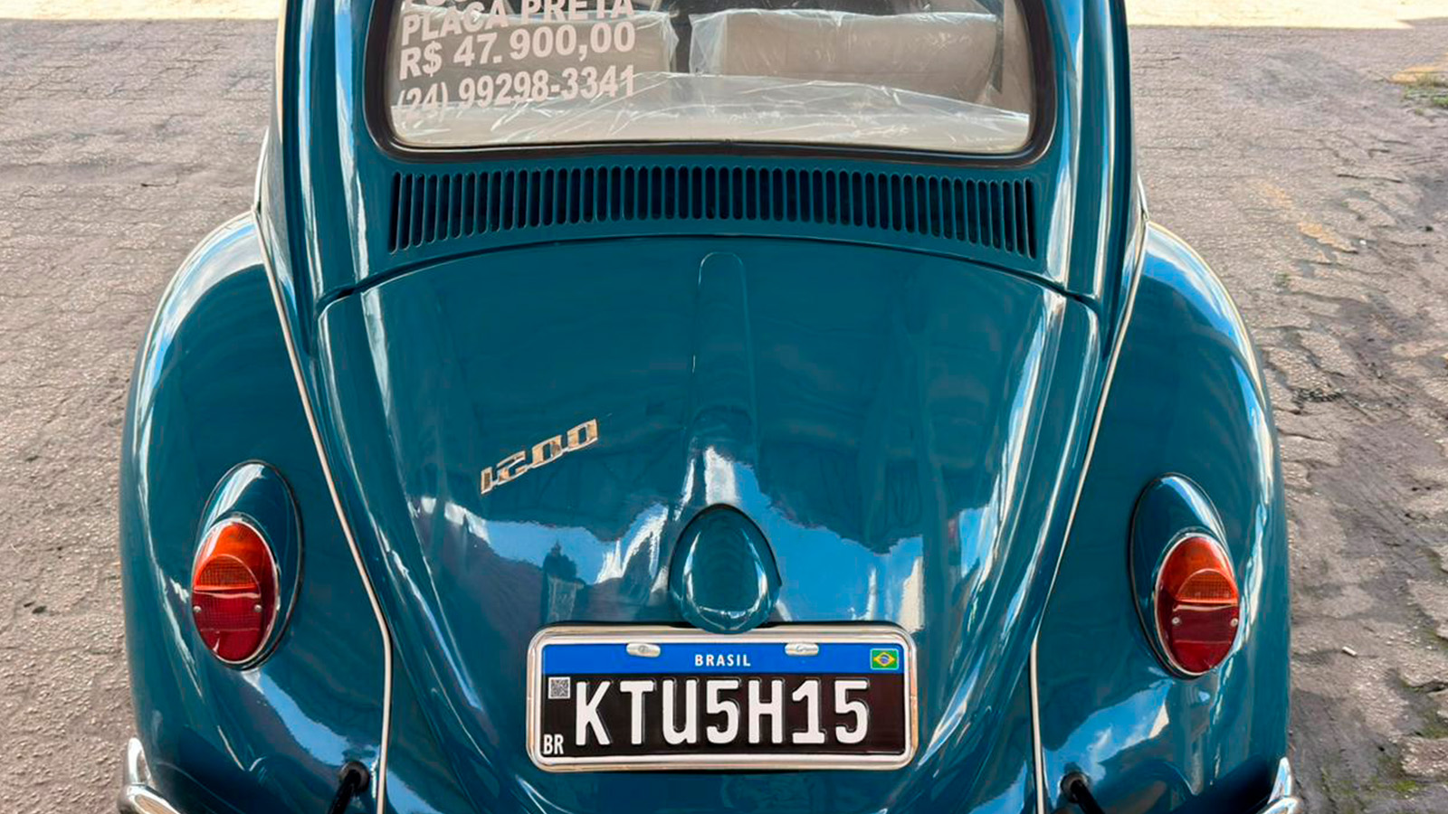 VW Fusca 1963 a venda - detalhe externo | Carro Antigo a Venda
