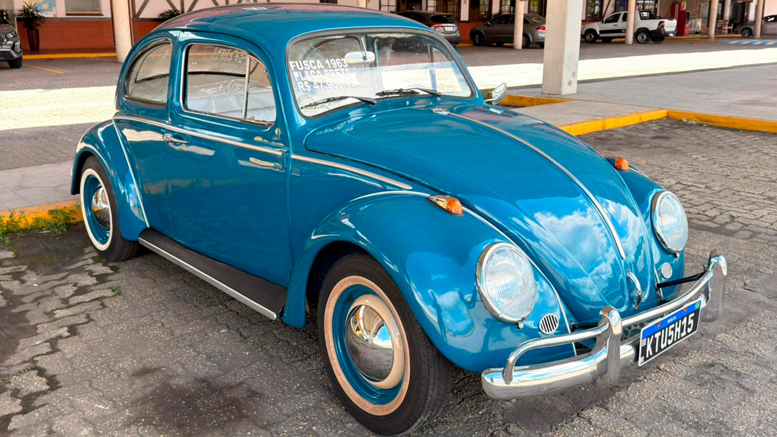 VW Fusca 1963 a venda - interior | Carro Antigo a Venda